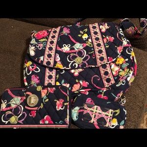 Vera Bradley purse , wallet and ID holder